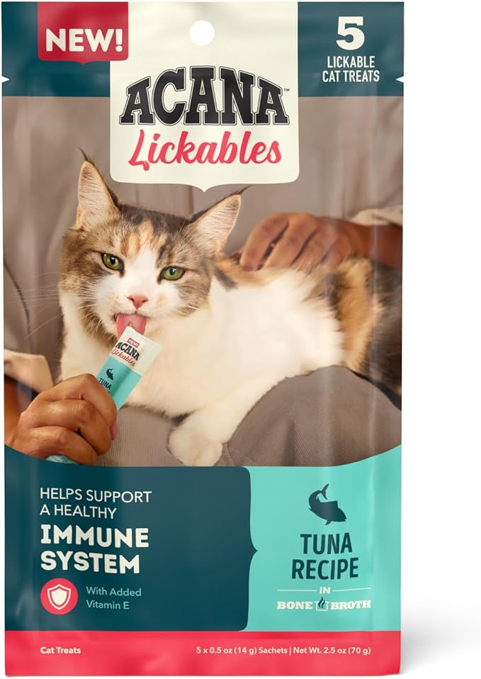 ACANA Lickables Cat Treats Tuna Recipe .5oz Tubes (5 Count)-PurrikoPets