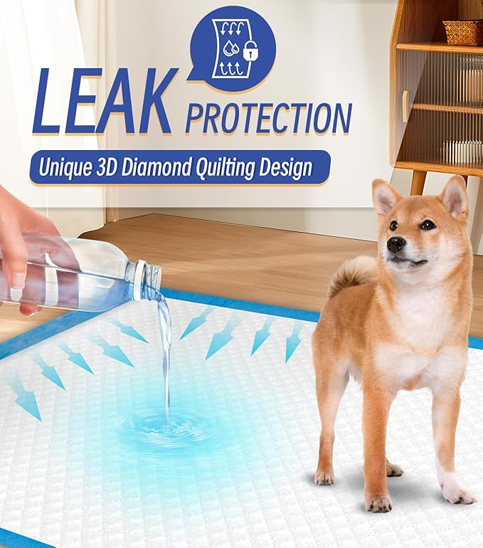 100 Counts XL Puppy Pee Pads 30x36 Inch | Super Absorbent Leak-Proof Dog Training Pads with Odor Control | Quick-Dry Potty Pads for Dogs & Cats-PurrikoPets