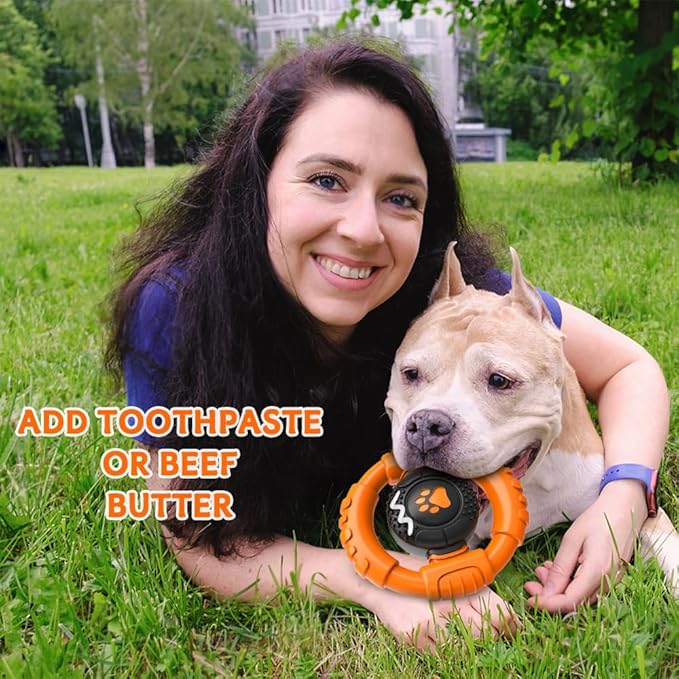 Dog Toys for Aggressive Chewers Large Medium Small Breed Indestructible Durable Tough Squeaky Dog Chew Toys to Keep Them Busy Nylon Rubber Interactive Dog Toys-PurrikoPets