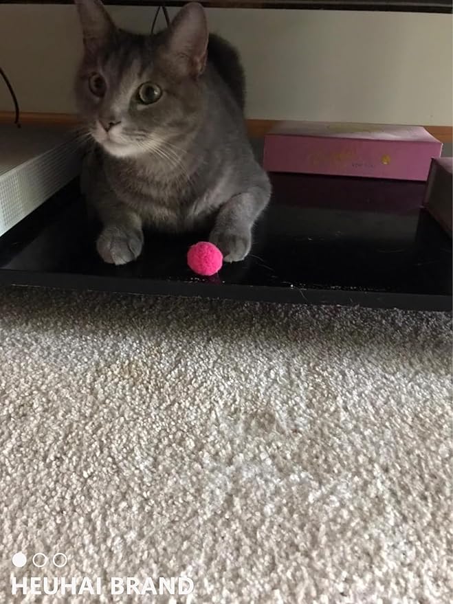 80-Pack Cat Toy Balls 10 Assorted Colors 1.25 Inch Diameter Suitable for All Cat Sizes (Cat Toys Value Pack)-PurrikoPets