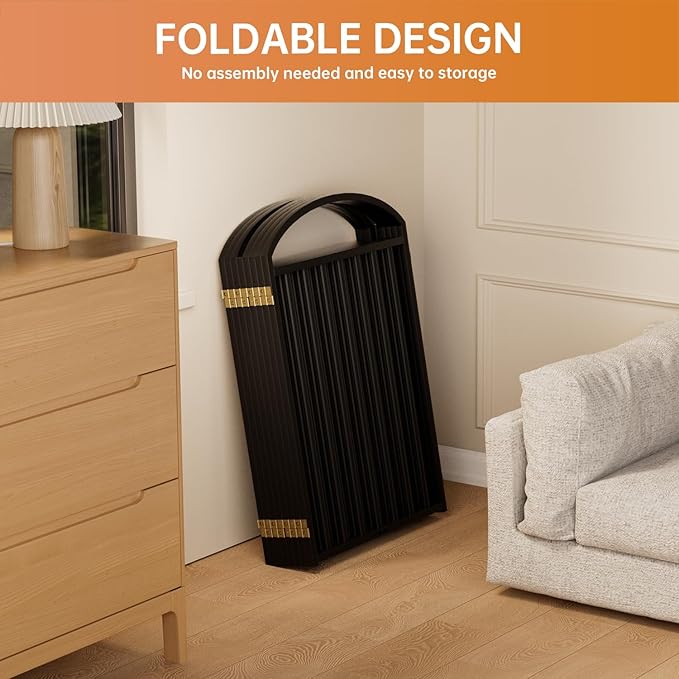 8 Panles Full Matel Freestanding Dog Gates with Door, 192"Extra Wide 32"Tall Free Standing Dog Pet Gate for Indoor & Outdoor. Foldable Pet Fences for Doorways, House, Stairs, Porch, Deck, Yard-PurrikoPets