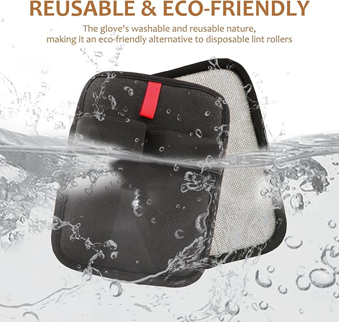 6 Pcs Pet Hair Removal Glove, Electrostatic Pet Hair Remover Gloves, Reusable Cat & Dog Hair Cleaning Gloves, Suitable for Couch, Furniture, Blankets, Curtain, Car Seat-PurrikoPets