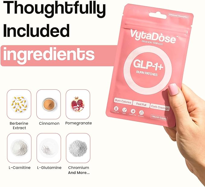 GLP1 Patches | 5X Stronger Formula | 12 Hour Extended Hunger Support | Berberine, Pomegranate, Green Tea, L-Glutamine | New & Improved Kind of GLP-1 Patches | 30 Count-PurrikoPets