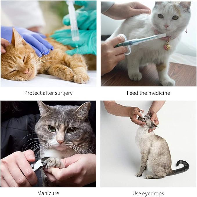 Adjustable Dog Cat Cone,Soft Recovery Cat Cone Collar,Dog Protective Collar for Cats and Puppy Surgery,Pink,Small-PurrikoPets