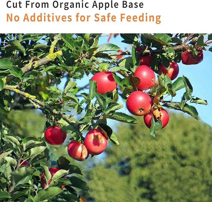 600g Apple Sticks Molar Wood Treats, Rabbit Toys Chinchilla Guinea Pig Bunny Toys Wood Chews Sticks for Teeth Rabbit Food Guinea Pig Hamster Gerbil Chews Small Animals Snacks(150 Pcs)-PurrikoPets