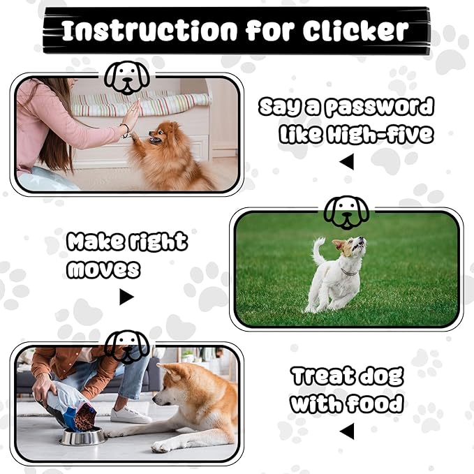 Frienda 18 Pieces Dog Training Clicker, Pet Behavioral Training Clickers with Wrist Strap for Dogs Cats Puppy Birds Horses (White)-PurrikoPets