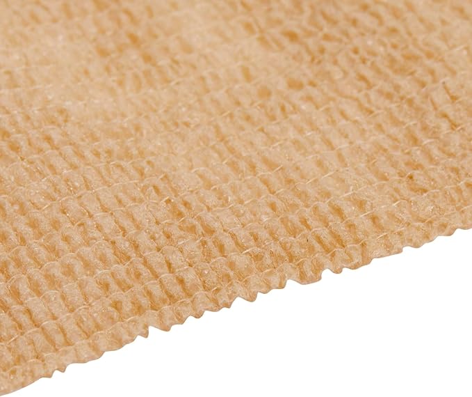 12-Rolls Self Adherent Bandage Wrap, Vet Tape - 3 in x 5 Yds Breathable, Elastic Cohesive Wrap Tape for Wrist, Swelling, Sports, Tattoo (Tan)-PurrikoPets