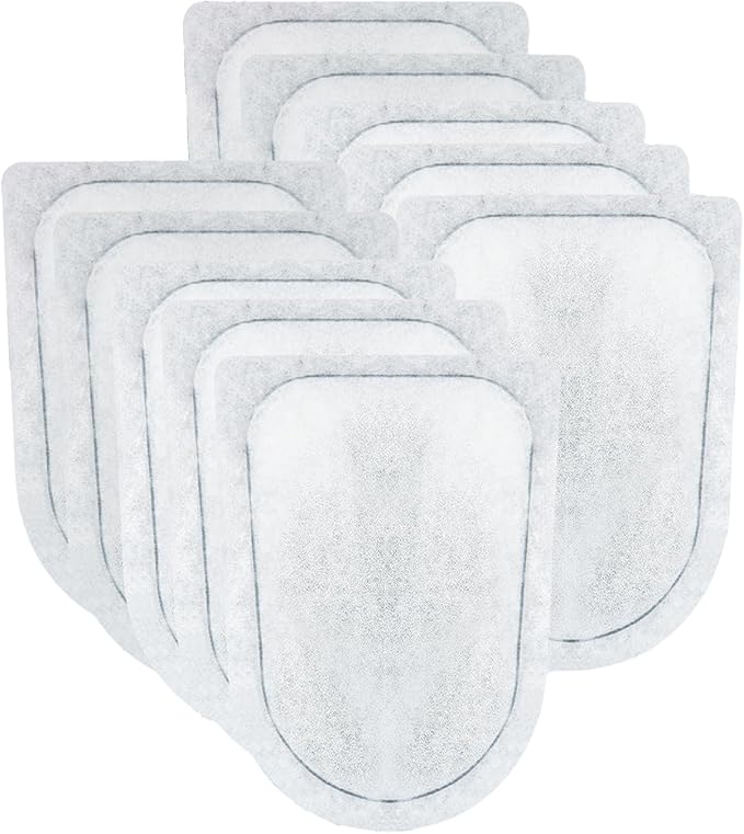 10 Pack EX Filter Cartridges Aquariums, Compatible with Whisper EX30/EX45/EX70 Filters,Large Carbon Filter Cartridges-PurrikoPets