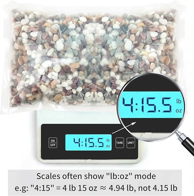 2 lbs Natural Mixed Color Pea Gravel Pebbles, 3/8 inch Decorative Rocks for Succulents, Pebbles for Indoor Plants, Vases, Aquarium Gravel, Top Dressing, Outdoor Decorative Stones-PurrikoPets