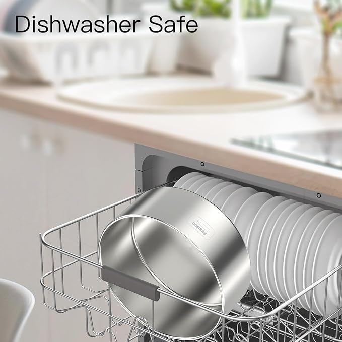 82oz Double Layers 304 Stainless Steel Dog Bowl - Insulated & Durable | Non-Slip Base | Easy to Clean | BPA-Free Safe Dog Food and Water Bowl-PurrikoPets