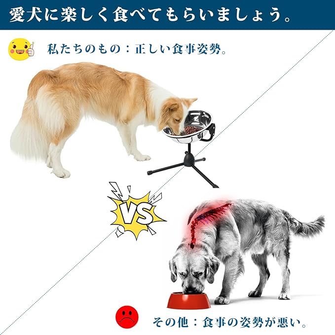 Elevated Dog Bowl with Adjustable Metal Stand,Extra Large Size for Dogs Heavier Than 100 lbs,1.24 Gal 4.7 Liter, Stainless Steel Dog Food Bowl Height Adjustable Non-Slip Raised Dog Bowl Set-PurrikoPets