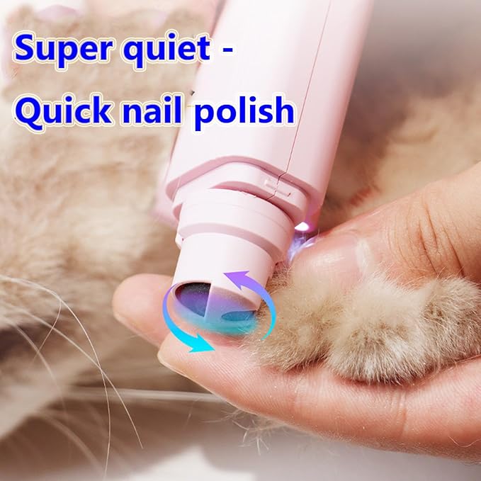 2 In 1 Pet Nail Clipper and Grinder, Professional Electric Rechargeable Pet Nail Fast Trimmer, Painless, Claw Care Grooming, Smoothing, Silent - Shockproof, For Small, Large Dogs & Cats, upgraded-PurrikoPets