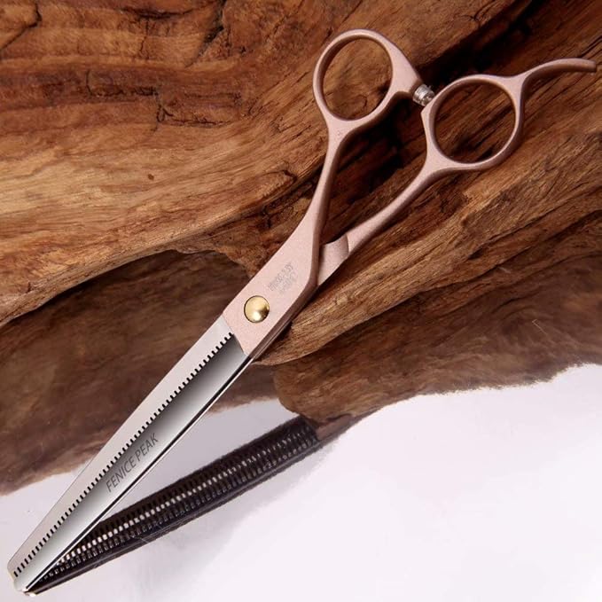 Fenice Peak Professional Thinning Scissors for Dog Cat 7/7.5'' Pet Grooming Scissors 440C Stainless Steel Thinning Shears for Dogs 50/56 Teeth-PurrikoPets