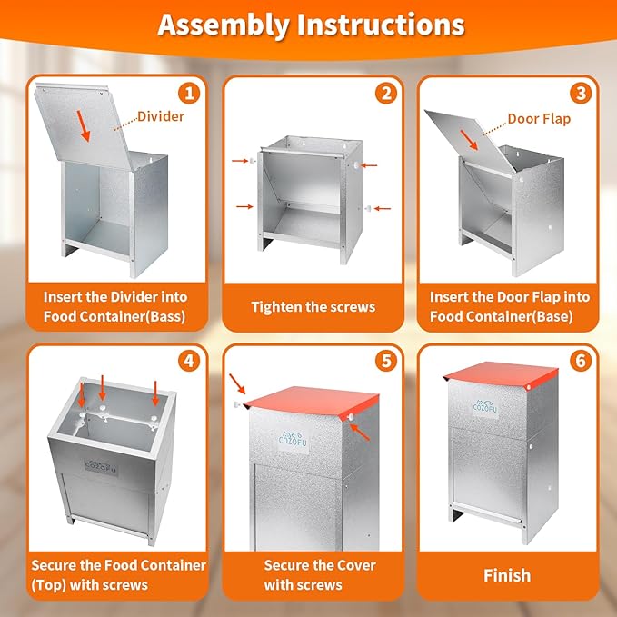 Dog Feeder - Galvanized Metal Pet Food Station for Indoor & Outdoor Use - Automatic Gravity-Fed Dispenser Suitable for Small, Medium, and Large Dog Breeds - Capacity: 25 Pounds of Dry Kibble-PurrikoPets