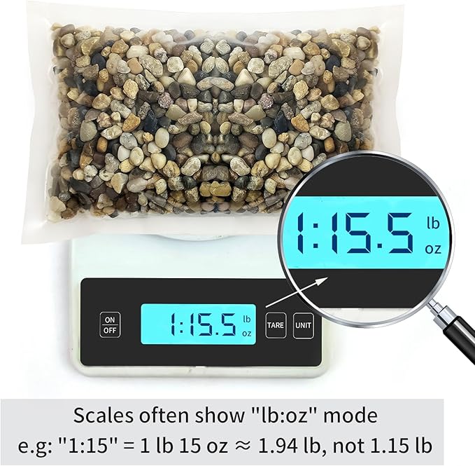 2lbs Fish Tank Rocks, 1/4 Inch Pea Gravel for Fish Tank, Decorative River Rocks for Aquarium Succulent Cactus Plant Vase Fillers Soil Cover and Outdoor Landscaping Stones-PurrikoPets