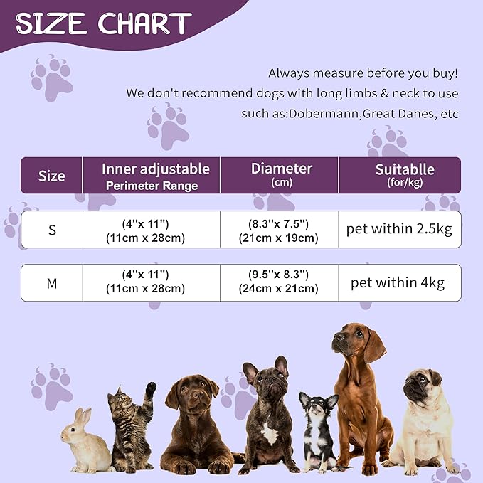 Adjustable Cat Collar Soft to Stop Licking After Surgery for Kitten, Alternative to Cone of Shame, Donut Cone for Cats, Pet Elizabethan Collar (Monster, Small)-PurrikoPets