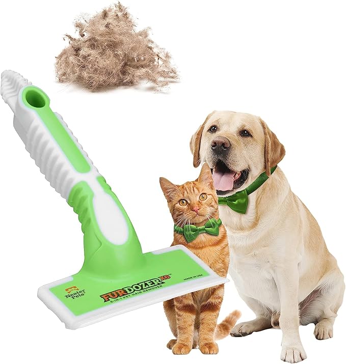 FurDozer X6 Pet Hair Remover & Auto Detailing Tool - Cat & Dog Hair Remover for Carpets, Car Interiors, Couches, Bedding, & Pet Furniture - Reusable Pet Hair Removal Tool for Cat and Dog Fur & Lint-PurrikoPets