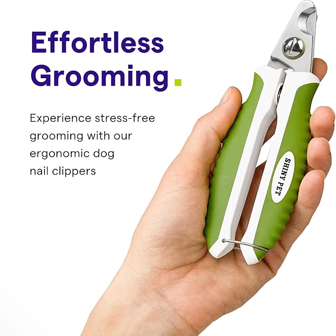 Dog Nail Clippers with Safety Guard - Pet Nail Clippers for Medium and Small Breed - Protective Nail Cutter, Safe Claw Trimmer, Ergonomic Toenail Scissors - Ebook Guide-PurrikoPets