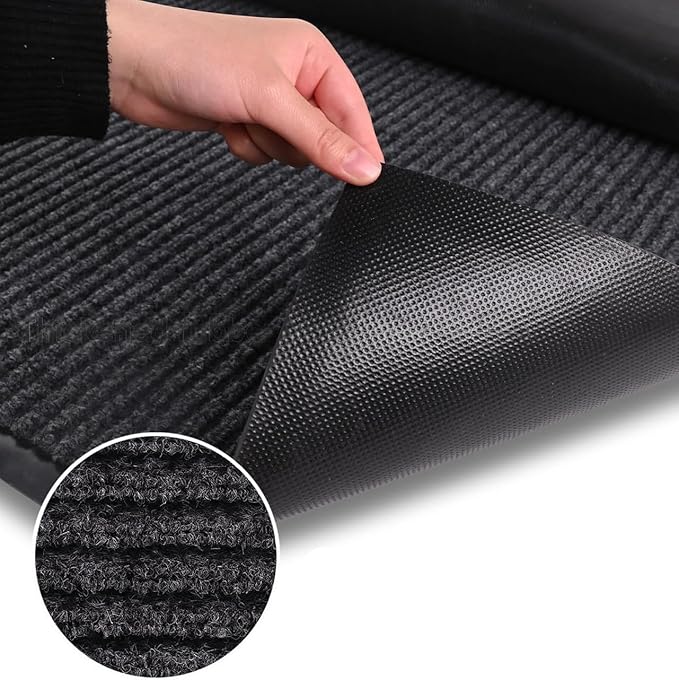 Door Floor Mat Commercial Grade Large Size 3' x 10'Heavy Duty Tough Entry Collection Slip Skid Entrance Mat with Rubber Backing Low Profile and Easy to Clean Indoor Outdoor Rug-PurrikoPets