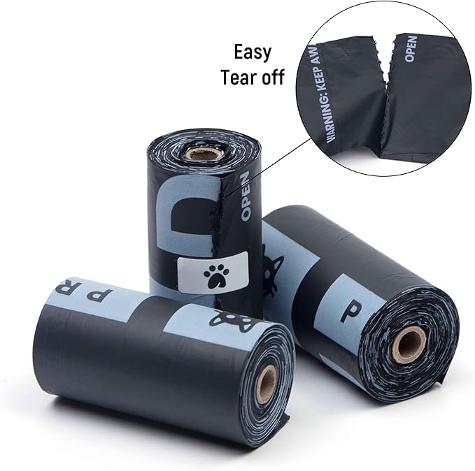 100% Certified Compostable Dog Poop Bags - Dr. C's Premium Dog Poop Bags - 270 Bags / 18 Rolls, Extra thick, Leak Proof, Unscented, Plant Based and Earth Friendly, Dispenser Included-PurrikoPets