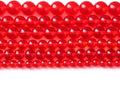10mm 76pcs Red Glass Crystal Beads Stone for Jewelry Making Crystal Energy Healing Power Beads DIY Bracelet Necklace Accessories (Red Glass, 10mm)
