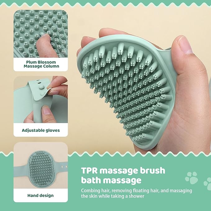 8-in-1 Pet Grooming Kit for Dogs & Cats - Includes Slicker Brush, Nail Clippers, Comb, Scissors, Toothbrush & Collapsible Bowl - Deshedding, Hair Trimming & Care Set, Travel Bag-PurrikoPets