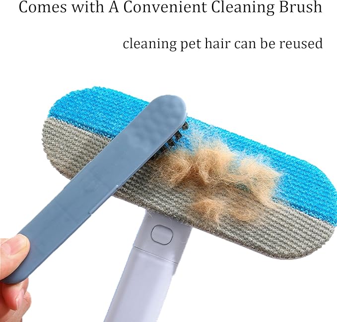 Dog Hair Remover for Couch Reusable Pet Hair Remover Brush 23in Long Handle for Furniture, Couch, Carpet, Clothes-PurrikoPets