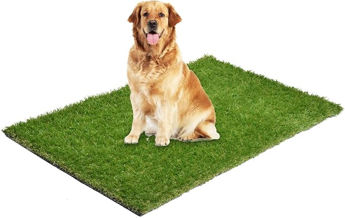 Dog Grass Large Potty Patch, Artificial Dog Grass Bathroom Turf for Pet Training, Washable Puppy Pee Pad, Perfect Indoor/Outdoor Portable Potty Pet Loo-PurrikoPets