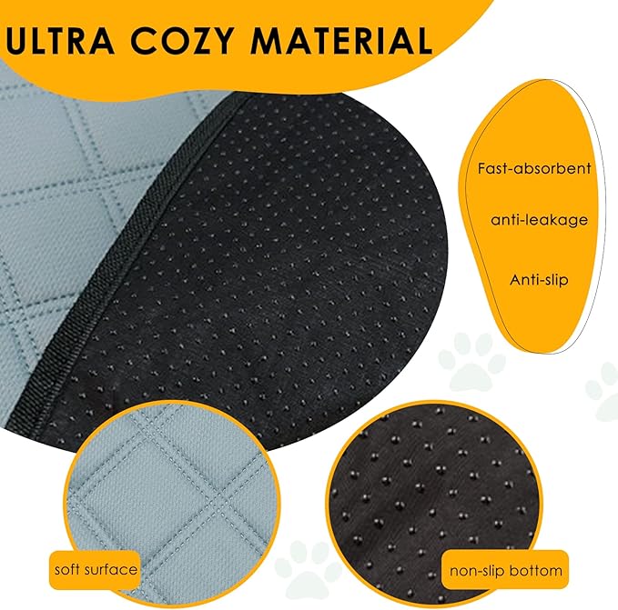 4 Pack Guinea Pig Cage Liners for C&C 2x1 Habitat Washable Guinea Pig Bedding Super Absorbent | Waterproof | Non Slip| Reusable Guinea Pig Pee Pads for Small Animals Cages-28 x 14 Inch-PurrikoPets