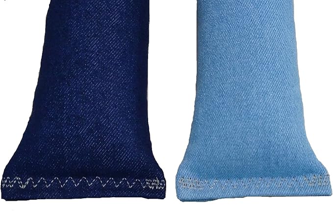 15" Catnip Cat Kicker Toys/Kitty Kick Sticks/Cat-Nip Kick Sticks (Light Denim and Dark Denim) (Kickers Filled with 1 oz Premium Canadian Catnip)-PurrikoPets