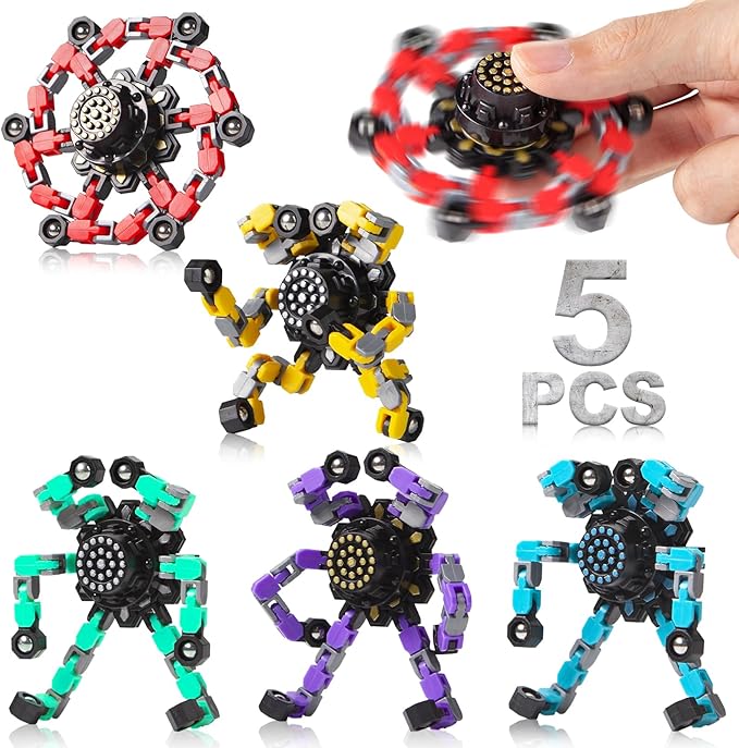 for Mom Transformable Fidget Spinners for Kids and Adults Stress Relief Sensory Toys for Boys and Girls Fingertip Gyros Toy Birthday Party Favors for Kids Classroom Gifts-PurrikoPets