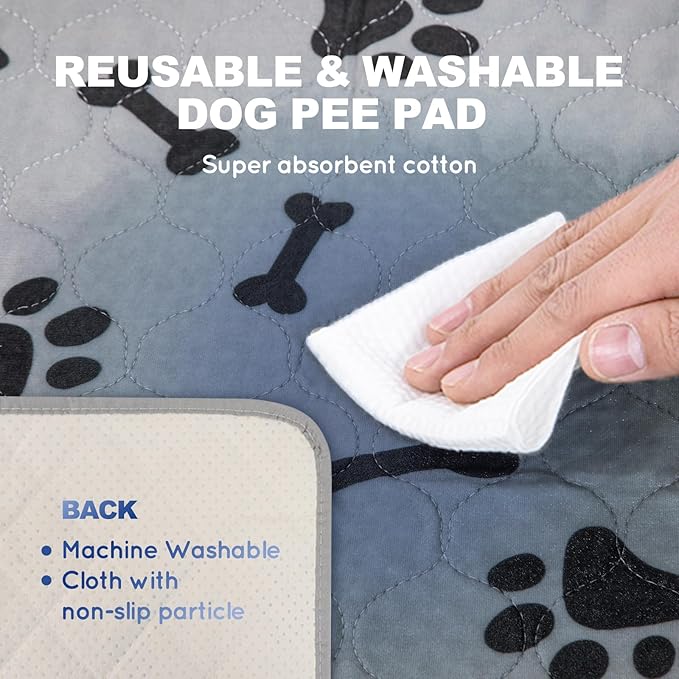 Dog Grass Pad with Tray Large 34’’×23’’, Ultra-Absorbent Artificial Grass Pad for Dogs Potty Grass Hemmed Edge for Indoor Potty Training, Reusable Dogs Pee Pads, Dog Litter Box for Balcony-PurrikoPets