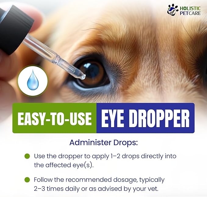 Eye Ulcer Drops - Colloidal Silver with DMSO Eye Drops for Dogs & Cat Eye Infections & Irritations - Eye Care Solution Reduces Cataracts - All Natural Pet Eye Health Care (4 oz)-PurrikoPets