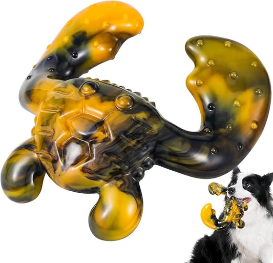 Durable Dog Chew Toy for Aggressive Chewers - Tough Nylon Bone for Medium Breeds, Interactive Teething Toy with Real Bacon Flavor, Keeps Dogs Busy, Christmas Birthday Gifts for Dogs-PurrikoPets