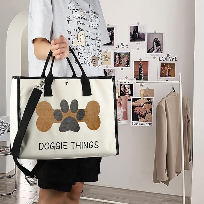 FOTAP Dog Owner Shopping Tote - Dog Park Bag and Doggie Gift-PurrikoPets