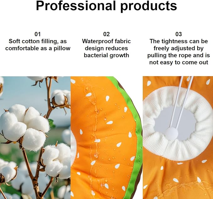 EWES Cat Cone Collar Soft L Size Alternative Neck Cones to Stop Licking Kitten Comfy Elizabethan Collars After Surgery Neuter Dog Donut Collar for Pet e Collar Recovery Shame-PurrikoPets