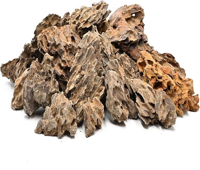 5LB Aquarium Rocks Dragon Stone for Aquariums Landscaping Model Fish Tanks Terrariums Vivariums Model Decoration-2 to 4 Inches-PurrikoPets