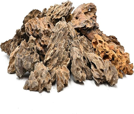5LB Aquarium Rocks Dragon Stone for Aquariums Landscaping Model Fish Tanks Terrariums Vivariums Model Decoration-2 to 4 Inches-PurrikoPets
