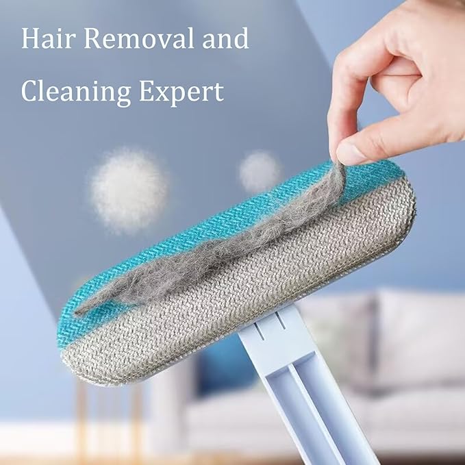 Dog Hair Remover for Couch Reusable Pet Hair Remover Brush 23in Long Handle for Furniture, Couch, Carpet, Clothes-PurrikoPets