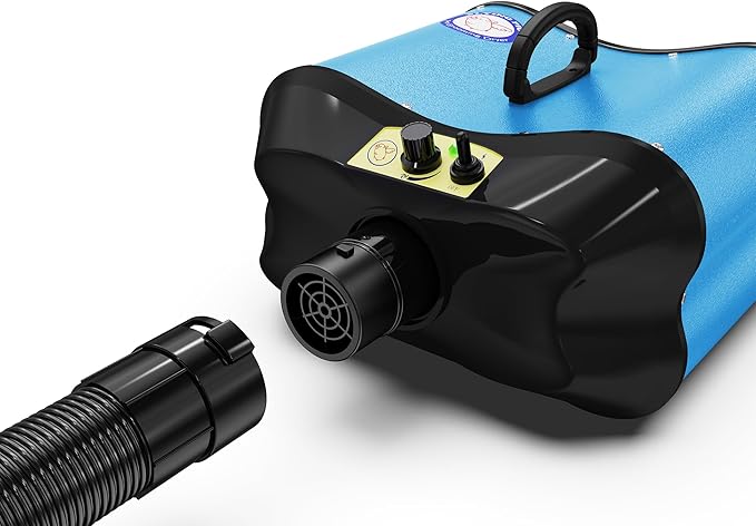 Flying Pig Double Motor High Performance Dog Pet Grooming Dryer (Teal Blue)-PurrikoPets