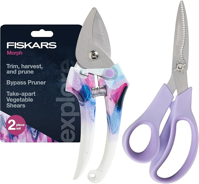 Fiskars Pruner and Veggie Shears Set, Explore Collection-PurrikoPets