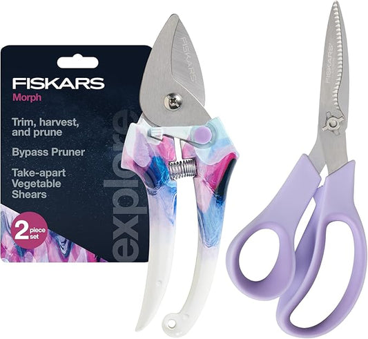 Fiskars Pruner and Veggie Shears Set, Explore Collection-PurrikoPets