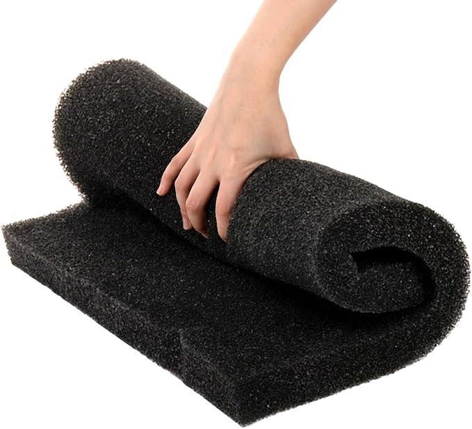 2 Pack Aquarium Sponge Filter Pad, Bio Filter Media Pad, 19.6" x 19.6"x 1.6" Cut-to-Size Open Cell Foam Sheet Replacement Foam Cover for Fish Tank Filter, 30 PPI-PurrikoPets
