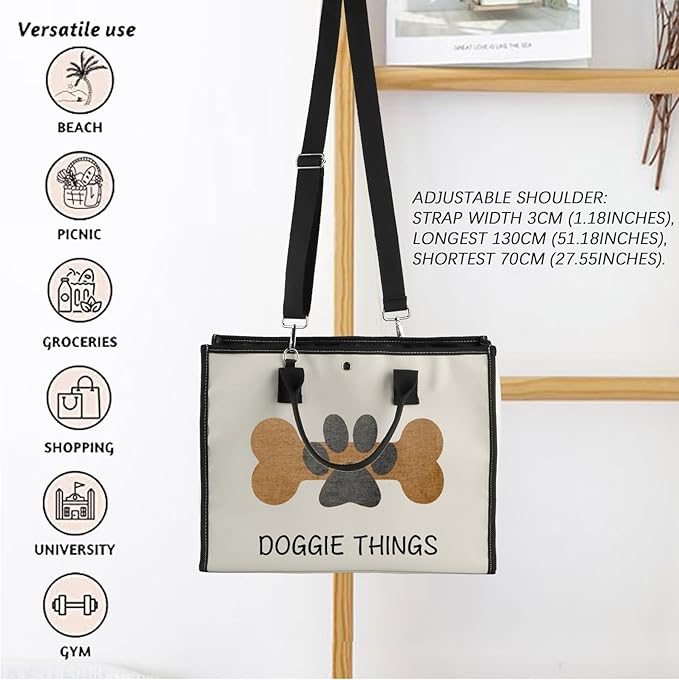 FOTAP Dog Owner Shopping Tote - Dog Park Bag and Doggie Gift-PurrikoPets