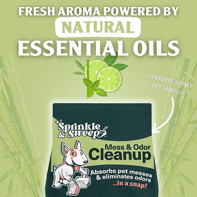 Dog Pee Cleaner | Pet Accident Cleanup Powder | Vomit Cleanup Kit for Hard Surfaces | Puppy Potty Training Aid | Dog Diarrhea Accident Absorbent | Non-Toxic Odor Remover-PurrikoPets