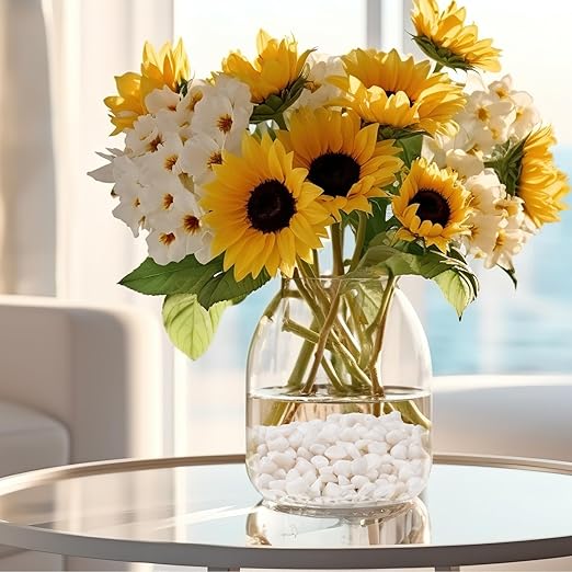 10 lbs Small White Rocks for Planters, 3/8" White Pebbles for Vases, Decorative Small Stones for Plants, Succulents, Bamboo, Terrarium, Landscape, Garden-PurrikoPets