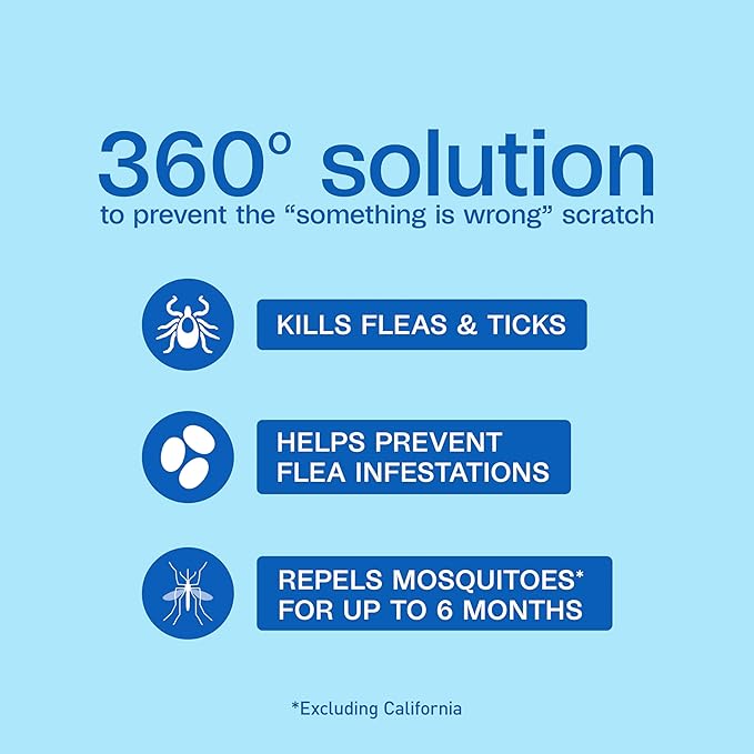 Adams Flea & Tick Collar Plus for Dogs & Puppies |2 Pack |12-Month Protection |One Size Fits All Dogs & Puppies 12 Weeks and Older |Kills Fleas and Ticks |Repels Mosquitoes (excluding California)-PurrikoPets