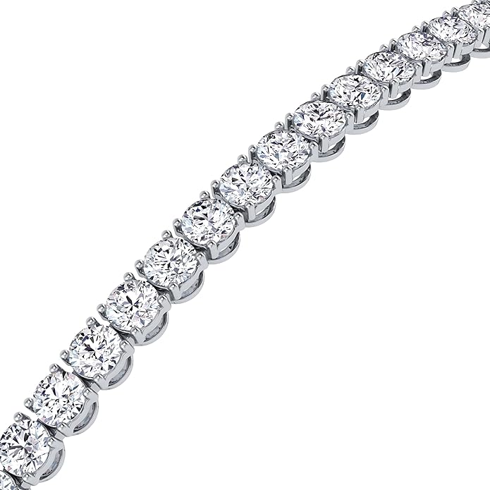 0.50-15 Carat Lab Grown Classic Diamond Tennis Bracelet 4 Prong Setting Luxury Collection (F-G Color, SI Clarity) Length- 7 Inch