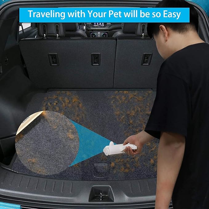 ACE2ACE Pet Hair Removal Tool, Lint Roller Brush for Cats and Dogs, Reusable Self Clean Pet Fur Remover, Pet Hair Remover for Laundry, Carpet, Furniture, Couch, Sofa and Bedding-PurrikoPets