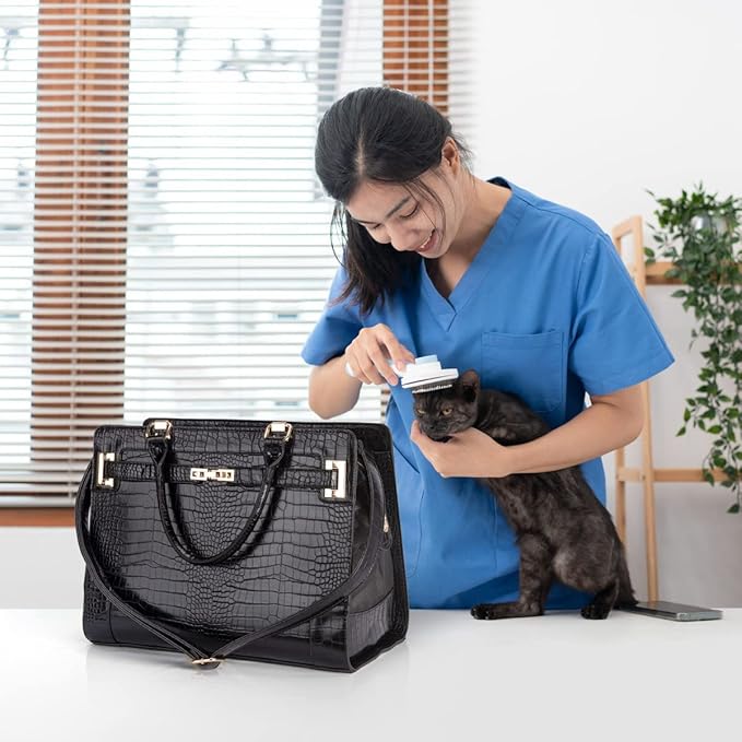Fashion Pet Carrier Dog Cat Carrier Purse Soft-Sided Leather Handbag Pet Tote Bag for Small Dogs Puppy and Cat TSA Airline Approved-PurrikoPets